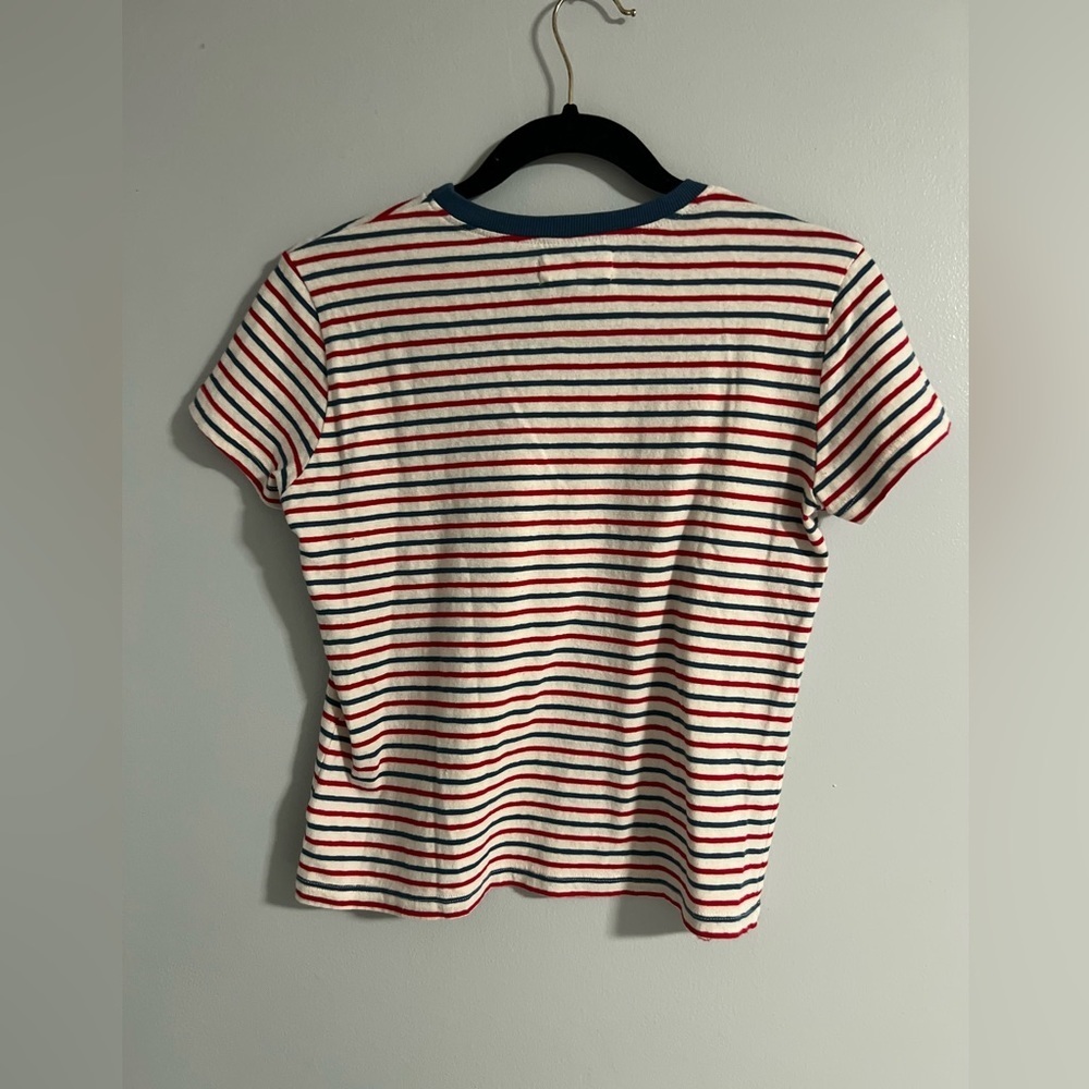 Velvet Multicolor Striped Tee - Picture 2 of 5